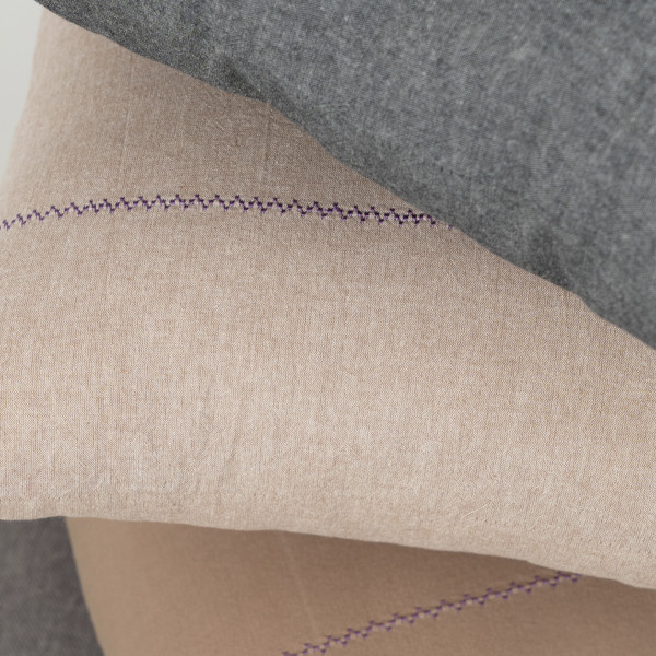 Подушка декоративная Вареный хлопок Wash 40х40 Лаванда Caramel