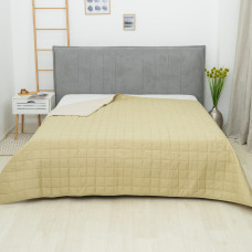 Покрывало стёганое двустороннее Viluta Дуэт 140х210 Бежево-фисташковый