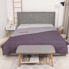 Покрывало стёганое двустороннее Viluta Дуэт 140х210 Дымчатый аметист