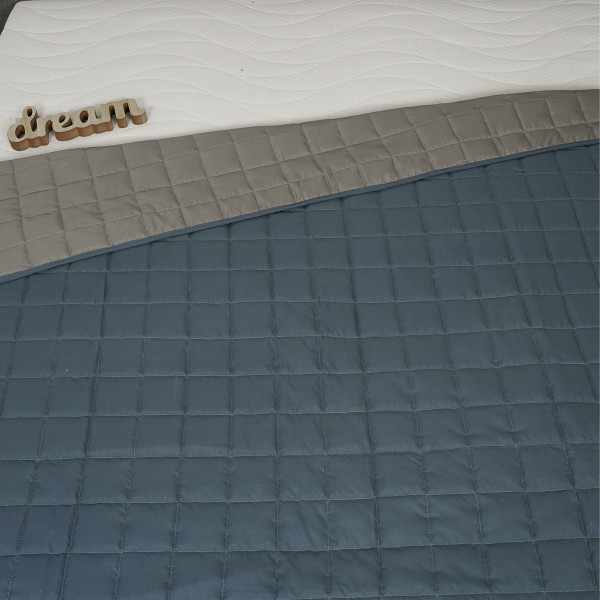 Покрывало стёганое двустороннее Viluta Дуэт 140х210 Лунное сияние