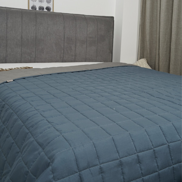 Покрывало стёганое двустороннее Viluta Дуэт 140х210 Лунное сияние