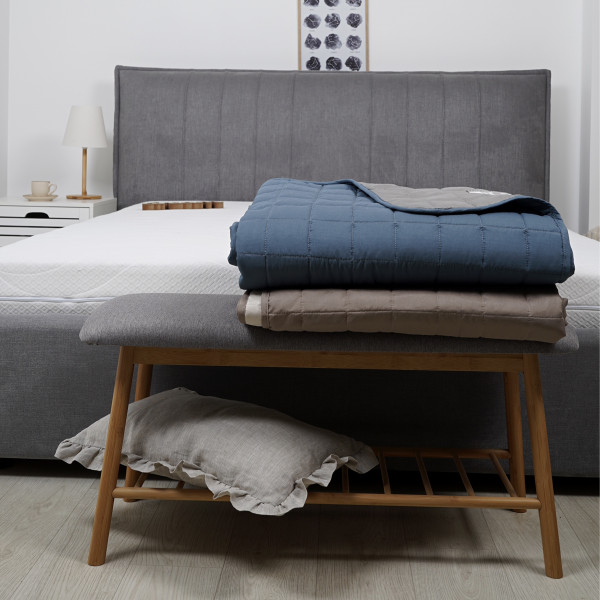 Покрывало стёганое двустороннее Viluta Дуэт 140х210 Лунное сияние