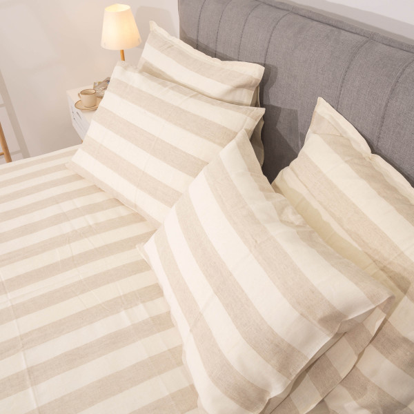 Покрывало Льняное 260*220 Полоса