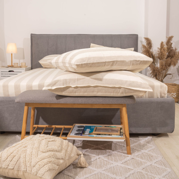 Покрывало Льняное 260*220 Полоса