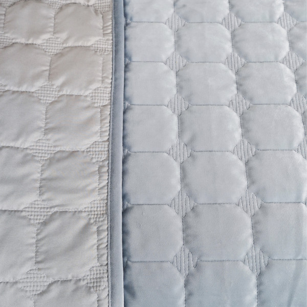 Покрывало стеганое Viluta Велюр 210х240 (+ наволочки 50х70 2 шт.) Monument