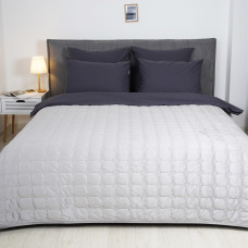 Покрывало стеганое Viluta Велюр 210х240 (+ наволочки 50х70 2 шт.) Light Grey