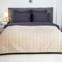 Покривало стьобане Viluta Велюр 210х240 (+ наволочки 50х70 2 од.) Sheepskin