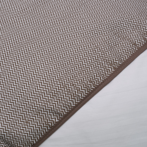 Покрывало жаккардовое Зигзаг Коричневый 150х210