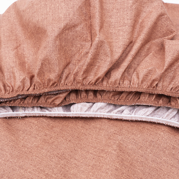 Простынь на резинке Viluta Ранфорс 180х200+25 17001 Коричневый