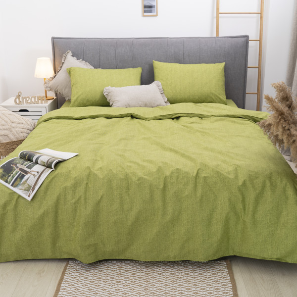 Простынь на резинке Viluta Ранфорс 180х200+25 17001 Зеленый