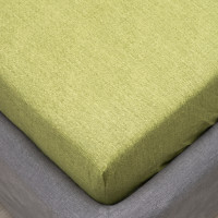 Простирадло на резинці Viluta Ранфорс 90х200+25 17001 Зелений