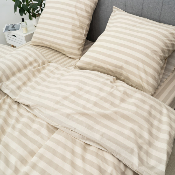 Простынь Viluta Ранфорс Полуторная 150х220 Stripe 18