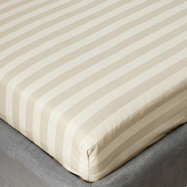 Простынь на резинке Viluta Ранфорс 90х200+25 Stripe 18