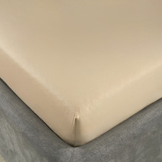 Простынь на резинке Сатин Luxe Viluta 200х160+25 Cafe Creme