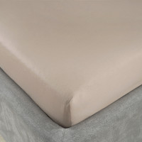 Простирадло на резинці Сатин Luxe Viluta 200х180+30 Praline