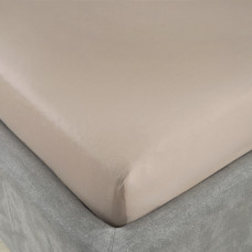 Простынь на резинке Сатин Luxe Viluta 200х160+25 Praline