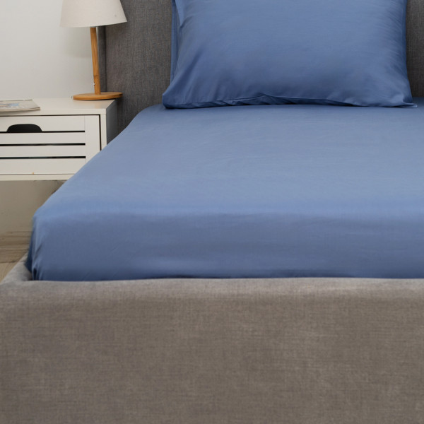 Простирадло на резинці Viluta Сатин Luxe 200х160х25 + 2 наволочки 50х70 SLR04