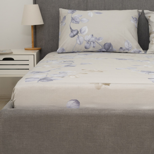 Простирадло на резинці Viluta Сатин Luxe 200х160х25 + 2 наволочки 50х70 SLR05