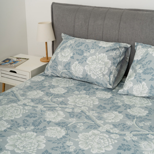 Простирадло на резинці Viluta Сатин Luxe 200х160х25 + 2 наволочки 50х70 SLR06