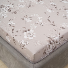 Простынь на резинке Viluta Сатин Luxe 200х160х25 + 2 наволочки 50х70 SLR08