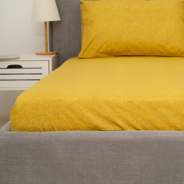 Простирадло на резинці Viluta Сатин Luxe 200х160х25 + 2 наволочки 50х70 SLR10