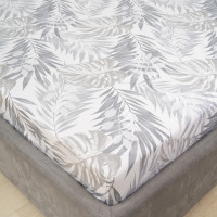 Простирадло на резинці Viluta Сатин Luxe 200х160х25 + 2 наволочки 50х70 SLR11