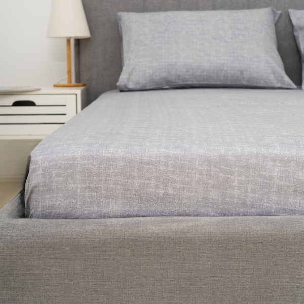 Простирадло на резинці Viluta Сатин Luxe 200х160х25 + 2 наволочки 50х70 SLR15