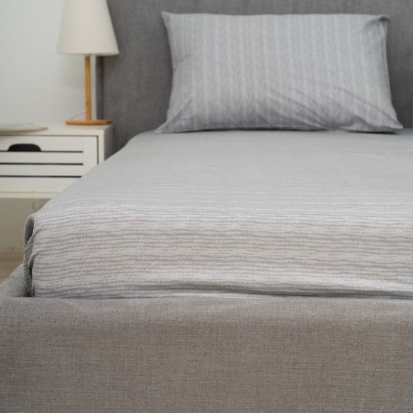 Простирадло на резинці Viluta Сатин Luxe 200х160х25 + 2 наволочки 50х70 SLR16