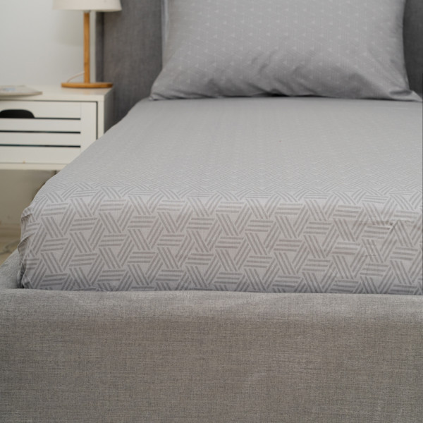 Простирадло на резинці Viluta Сатин Luxe 200х160х25 + 2 наволочки 50х70 SLR17