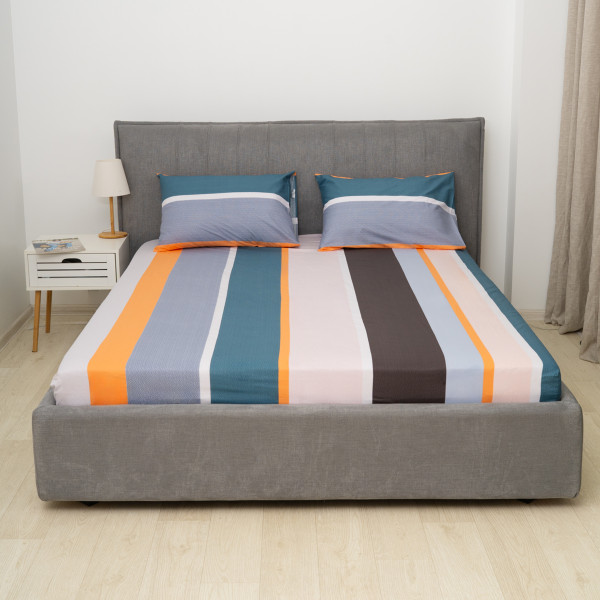 Простирадло на резинці Viluta Сатин Luxe 200х160х25 + 2 наволочки 50х70 SLR18