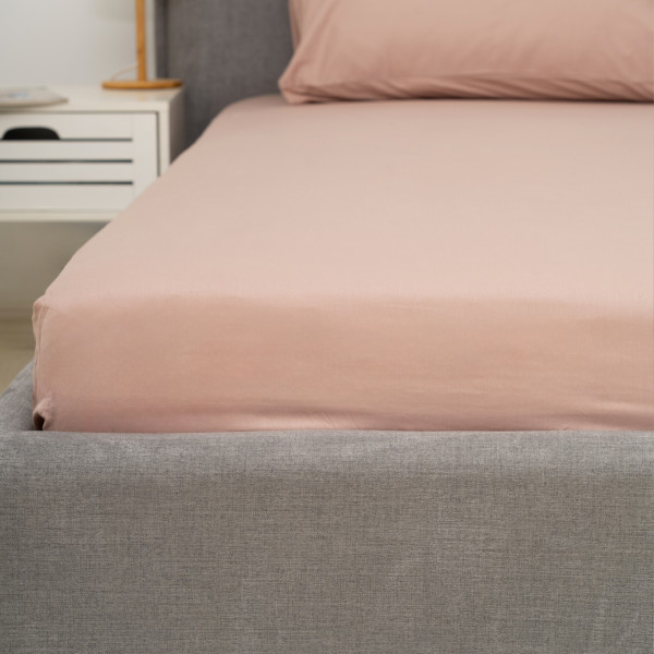 Простирадло на резинці Viluta Сатин Luxe 200х160х25 + 2 наволочки 50х70 SLR19