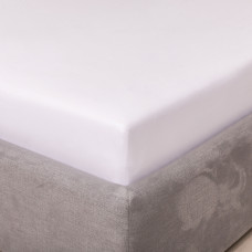 Простынь на резинке Viluta Сатин Люкс 160х200+25 Белый