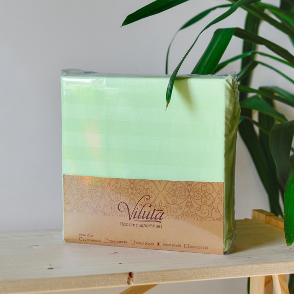 Простынь на резинке Сатин Stripe 140х200+25 69