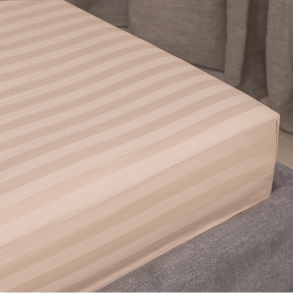 Простынь на резинке Viluta Сатин Stripe 180х200+25 72