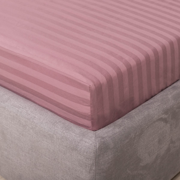 Простынь на резинке Viluta Сатин Stripe 140х200+25 73