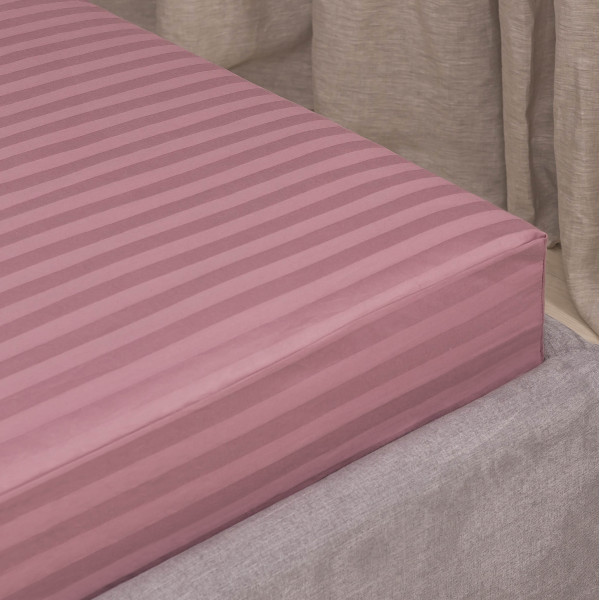 Простынь на резинке Viluta Сатин Stripe 140х200+25 73