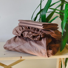 Простынь на резинке Сатин Stripe 160х200+25 75