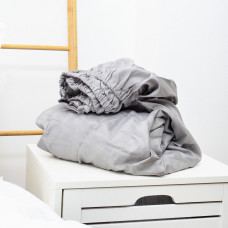 Простынь на резинке Сатин Stripe 140х200+25 80