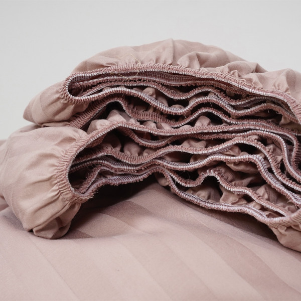 Простынь на резинке Viluta Сатин Stripe 140х200+25 86