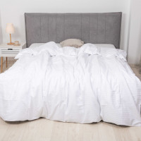 Простынь Viluta Сатин Stripe Полуторная 150х220 White