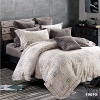 Комплект постельного белья Viluta Евро Ранфорс 19010 с простыней на резинке 180х200