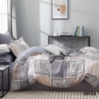 Комплект постільної білизни Viluta Двоспальний Ранфорс 20133 з простирадлом на резинці 160х200