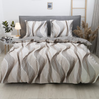 Комплект постільної білизни Viluta Євро Ранфорс 22217 з простирадлом на резинці 180х200