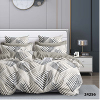 Комплект постільної білизни Viluta Євро Ранфорс 24256 з простирадлом на резинці 180х200