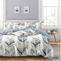 Комплект постельного белья Viluta Евро Ранфорс 24292 с простыней на резинке 180х200