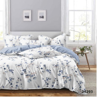 Комплект постельного белья Viluta Евро Ранфорс 24293 с простыней на резинке 180х200