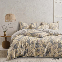 Комплект постельного белья Viluta Евро Ранфорс 24306 с простыней на резинке 180х200