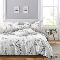 Комплект постельного белья Viluta Евро Ранфорс 24310 с простыней на резинке 180х200