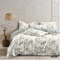 Комплект постельного белья Viluta Евро Ранфорс 24326 с простыней на резинке 180х200
