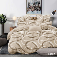 Комплект постельного белья Viluta Евро Ранфорс 24327 с простыней на резинке 180х200